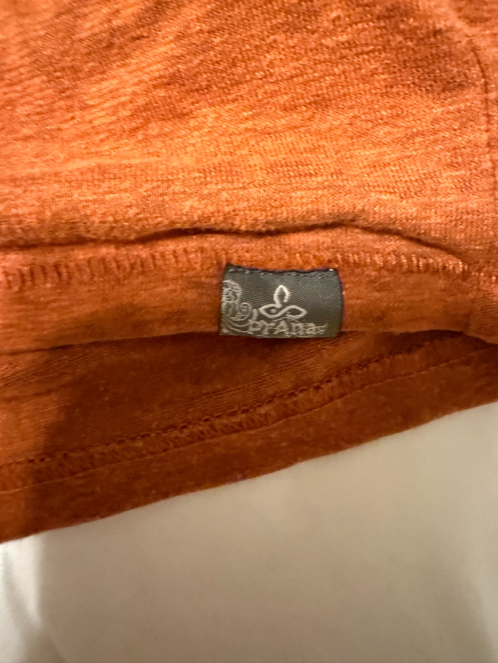 Prana Women's Rust Orange Short Sleeve Crew Tee - Picture 5 of 6